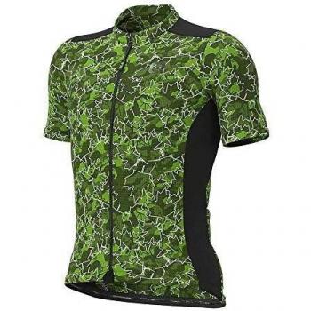 Alè Camiseta de Ciclismo Verde Manga Corta Talla M