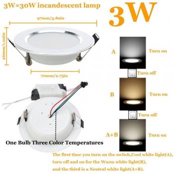 Lámpara LED Downlight Redonda 5W