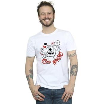 Monsters Inc T‑shirt Homme Mike Cotton XXL Blanc