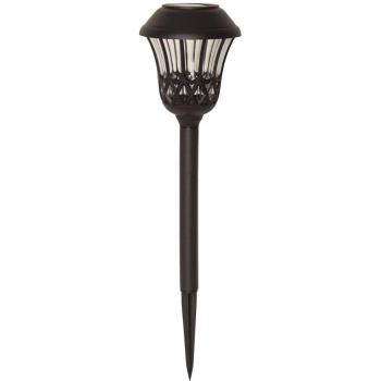 LED-Solar-Erdspießleuchte Lace, schwarz, Höhe 31 cm, 4er-Set