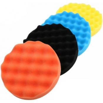 Auto-Polierpads 4er Pack – Schaumpolitur, Wachs und Detailing-Schlüssel