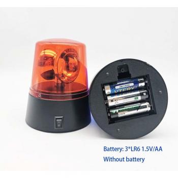 LED Flashing Traffic Signal Warning Light - 2 Color Strobe Lamp, Battery Powered (1.5V AA)