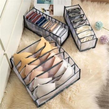 Nylon Drawer Organizer for Underwear, Scarves, and Socks - 6/7/11 Grids