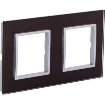 Plaque de finition double en verre marron - Kalya - Zenitech