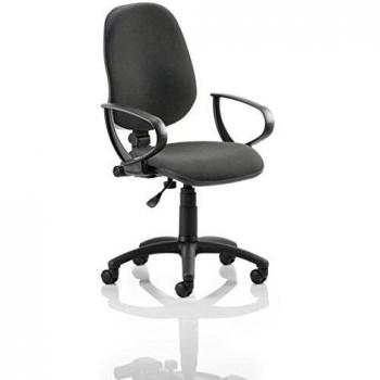 Eclipse Plus I Black Chair With Loop Arms KC0014 58699DY