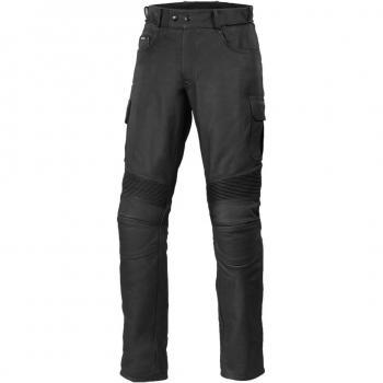 Pantaloni moto in pelle Buše Cargo Nero 52