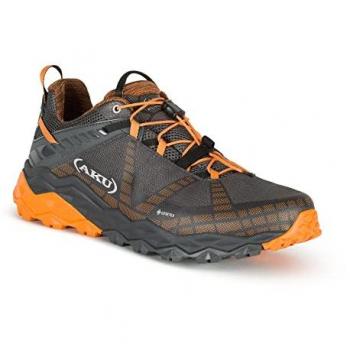 AKU Men's Flyrock GTX Hiking Boots, Black/Orange, 46 EU