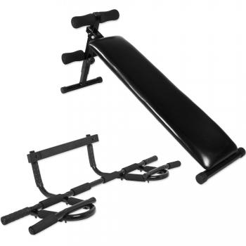 Adjustable Abdominal Bench with Multi-Function Bar