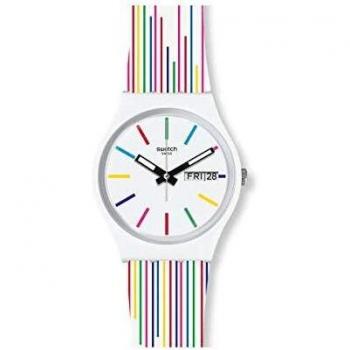Damen-Swatch GW712: Schweizer Quarz Analoguhr mit Silikonarmband
