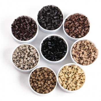 HARMONY Copper Micro Rings for I-Tip Hair Extensions, 1000pcs/bag, 3.0mm x 2.4mm x 4.0mm