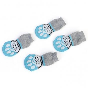 Pet Dog Socks Soft Cotton Warm Anti-Slip Paws Indoor Washable