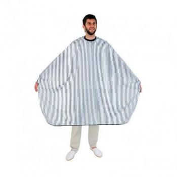 Capa de Corte Eurostil Barber Line Rayas 145 x 160 cm