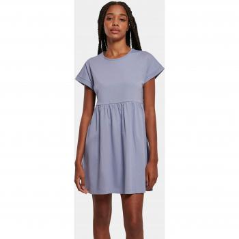 Camiseta Vestido Orgánico Empire Valance para Mujer en Azul Violeta