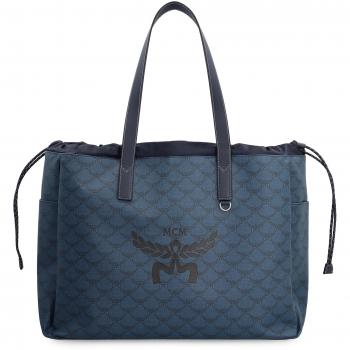 MCM Men's Himmel Leather Tote in Blue | MMTEAAC01 Color VC