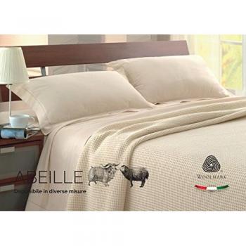 Coperta Invernale Modello Abeille In Lana Merino, misura Singolo colore Abeille