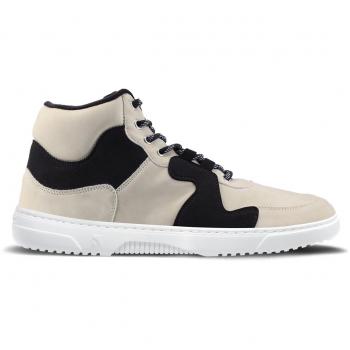 Baskets Barebarics Lynx femme beige et blanc