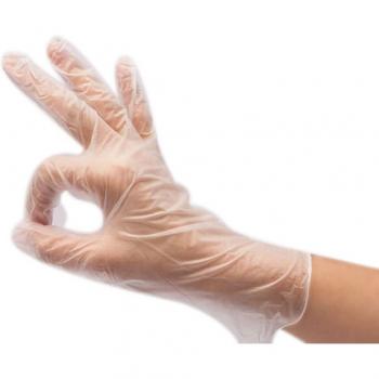 100Pcs Clear Vinyl Gloves - Disposable Waterproof Gloves for Cleaning and Baking Size S/M/L
