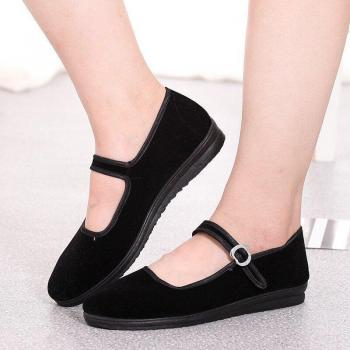 Ladies Black Mary Janes Spring Loafers