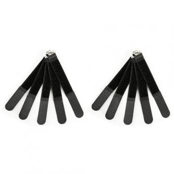 Kabelklett Schwarz 16 cm MkII - 10er-Pack