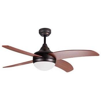 Ventilador de Techo FABRILAMP Osiris Marron Rústico 6 Veloc. C/Remoto