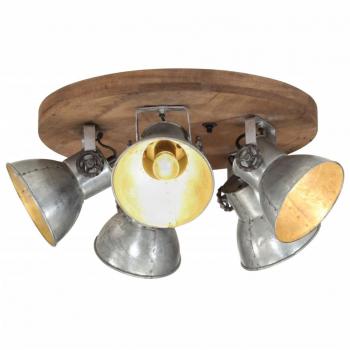 VidaXL Vintage-Silberne Deckenleuchte 25 W E27, 50x50x25 cm