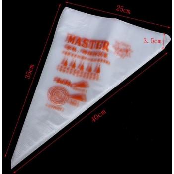 100pcs Large Icing Piping Bags 35cm x 40cm for Pastry Tips