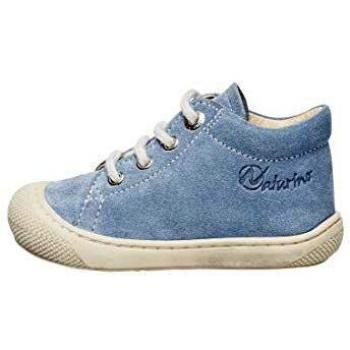 Chaussure cuir souple Naturino Cocoon 22 - Celeste Milk