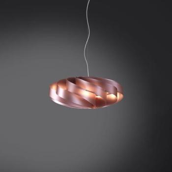 Sospensione Modena 5 Luci Rosa Cromo Metallo