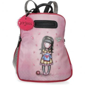 Mochila Gorjuss de 31 cm x 38 cm x 15 cm en Piel Sintética morada