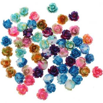 Clear Resin Blossom Miniatures – 100pcs Kawaii Flowers