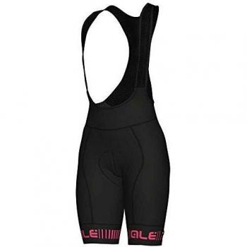 Culote con tirantes Mujer Alé Srada Negro/Rosa Fluo