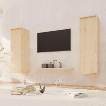 VIDAXL Pensili 2 pz 30x30x100 cm in Legno Massello di Pino