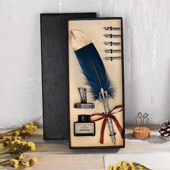 5-Nib Calligraphy Fountain Pen Set with Ink Box