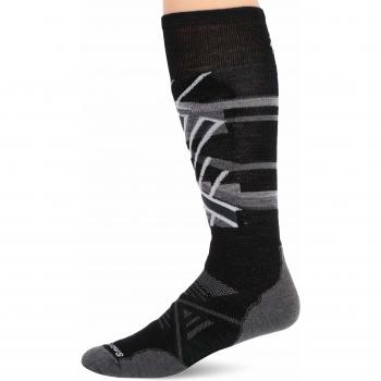 Smartwool PhD Ski Medium Pattern Chaussettes Homme, Noir, Taille Fabricant L