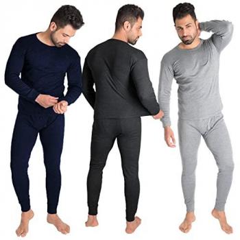 Herren 3‑teiliges Thermo‑Set Black Snake – Funktionsunterhemd & Unterhose