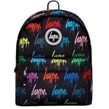 HYPE Rucksack Multi Coloured Wall Graffiti TWLG-705 Schwarz