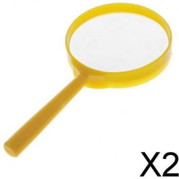 Mano Lupa Kids 60mm Amarilla (2 piezas)