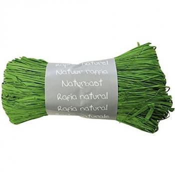Raphia naturel - Pelote de 50 g, Vert empire
