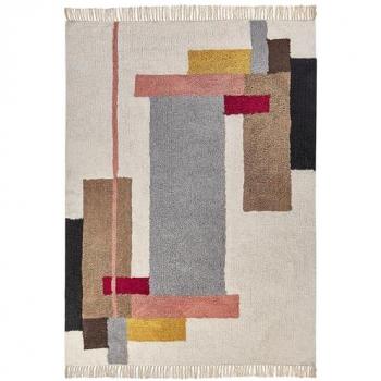 Beliani - Geometrischer Baumwollteppich 160x230 cm für Wohnzimmer