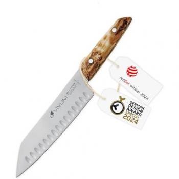 F. DICK Santoku Kochmesser, 18 cm, Kullenschliff