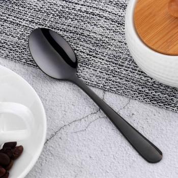 Juego de 6 cucharas de postre doradas de lujo