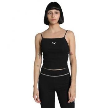 Top sport a coste nero PUMA Wardrobe Essentials