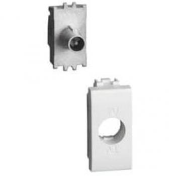 Conector TV Coaxial Bticino Livinglight 1 Módulo Blanco