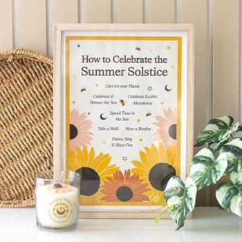 Framed Summer Solstice Poster
