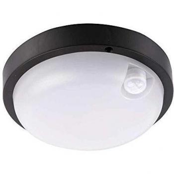 Aplique LED de techo 7hSevenOn exterior sensor de movimiento 12W negro