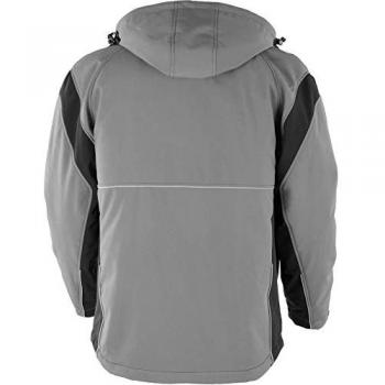 QUALITEX HOCHWERTIGE ARBEITSBEKLEIDUNG PRO-Softshelljacke Winter grau/schwarz Damen 56 Herren 3XL