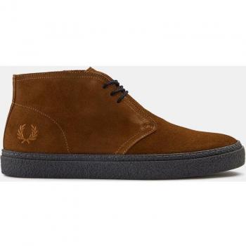 Botines Hawley de ante con logotipo de Fred Perry