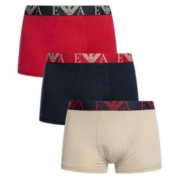 Emporio Armani Mutande Uomo 3 Tronchetti – Colore Beige/Navy/Rosso