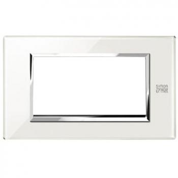 Plaque Urmet Simon Expì blanc neige 4 modules 13004.BN