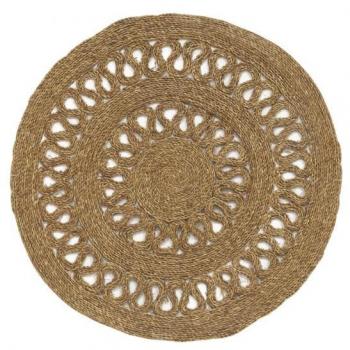 Tapis rond en jonc naturel - Marque - Modèle - Caracteristique 1 - Caracteristique 2 - Caracteristique 3